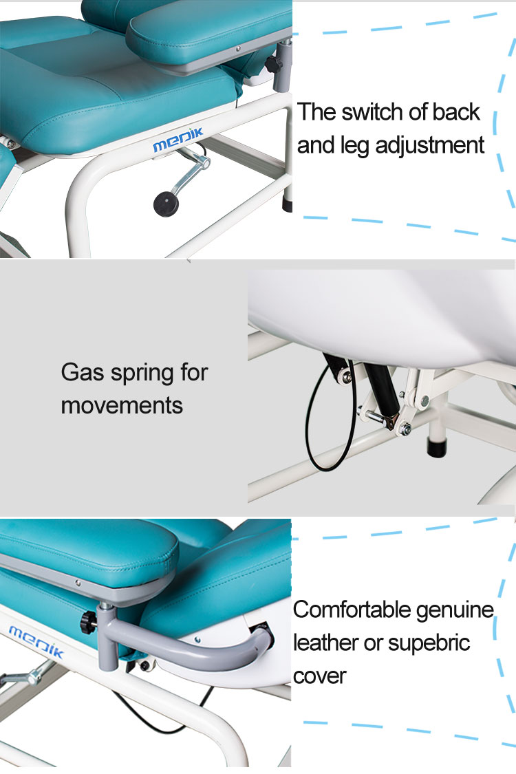 YA-DS-M05 Manual Dialysis Recliner Chair Two Function