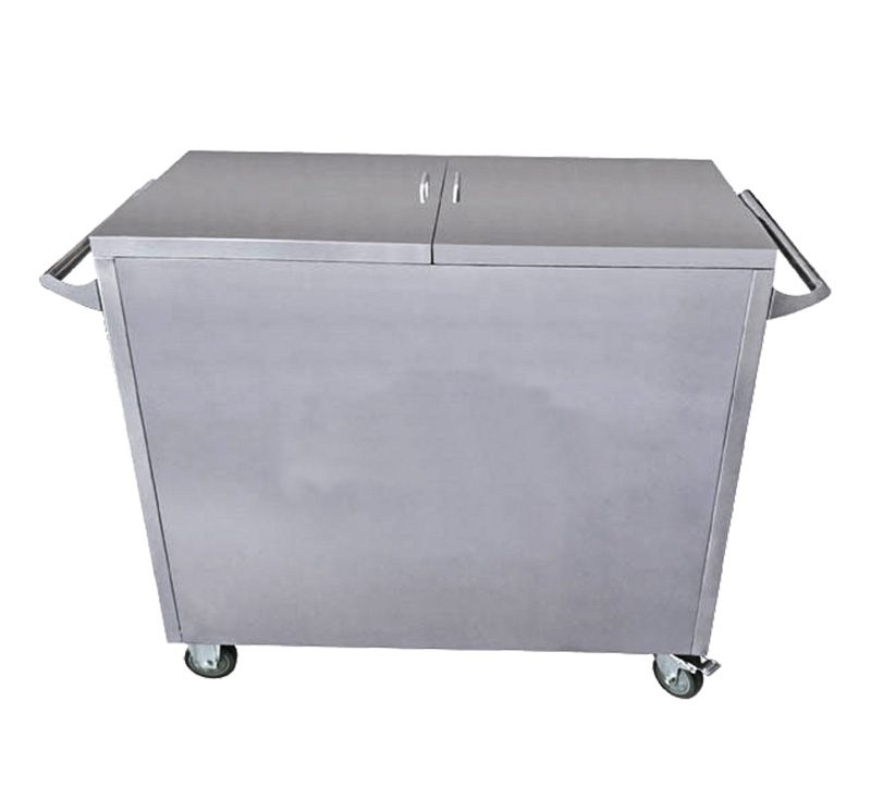 YA-ST02 Two Door Stainless Steel Case Carts For Medical CSSD