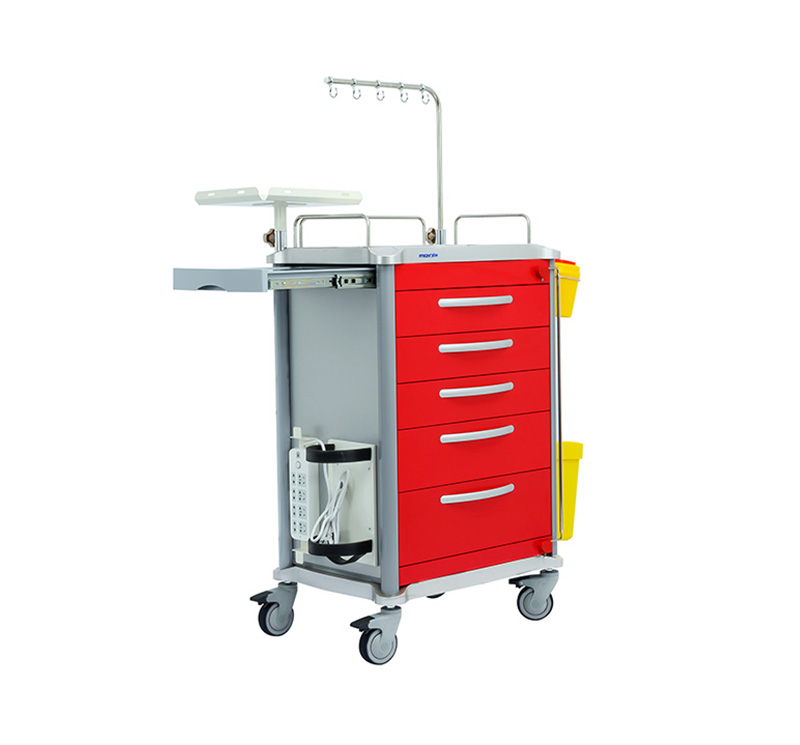 MK-C01 Medical Emergency Cart With Five Drawers