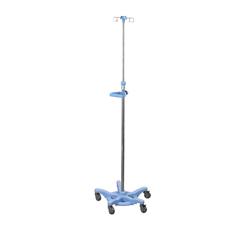 MK-IS04 Portable Medical Adjustable IV Drip Stand With Wheels