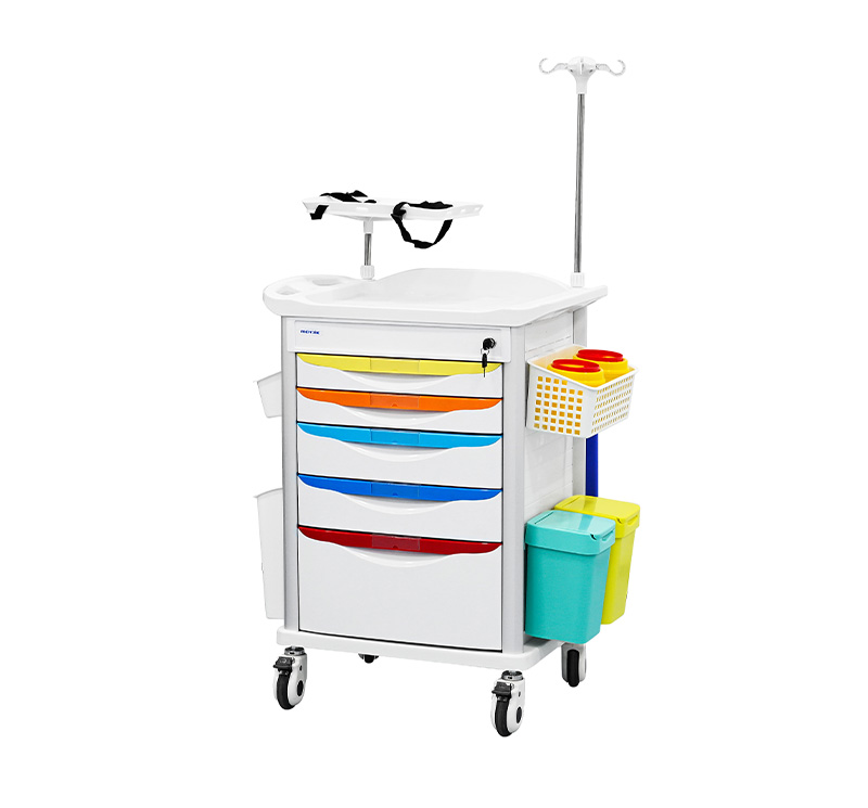 MK-P30 Plastic Hospital Emergency Cart