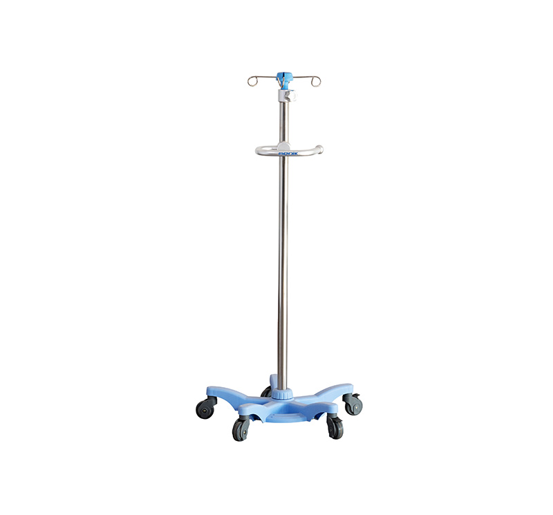 MK-IS04 Portable Medical Adjustable IV Drip Stand With Wheels